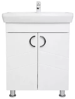 Dulap pentru lavoar Mashtab 12133 Alpin (ML) cu 2 uși 650x420x850 Alb mat