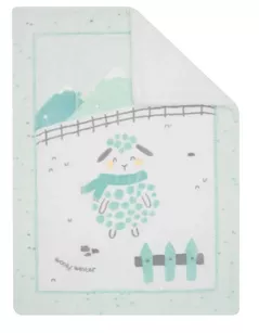 Детское постельное белье Kikka Boo 31103020149 Paturica super moale Sherpa Sleepy Sheep, 80/110cm