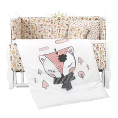 Детское постельное белье PernaMea Set lenjerie 8 piese Baby+ Forrest bej (PM.100263/1)