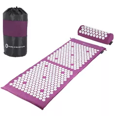 Dispozitiv de masaj mecanic miscellaneous 4144 Saltea acupunctura 125*48 cm Lavanda cu perna 17-44-307 AKM04
