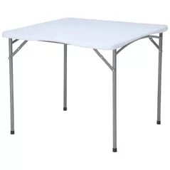 Стол Hydro S Квадратный складной стол, 88x88x74, Белый