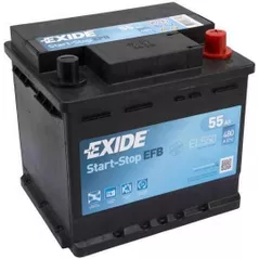 Автомобильный аккумулятор Exide START-STOP EFB 12V 55Ah 540EN 207x175x190 -/+ (EL550)