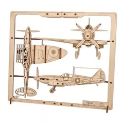 Set de construcție Ugears 57172 Avionul în ramă