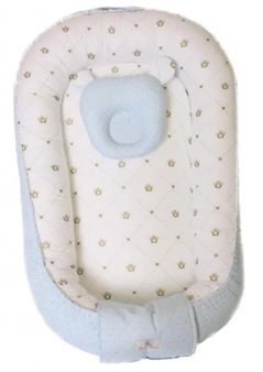 Cocon pentru bebelusi PernaMea Babynest Buline Albastre (PM.100927/11)
