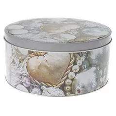 Decor de Crăciun și Anul Nou Promstore 48938.2 Коробка рождественская D17cm Шары металл