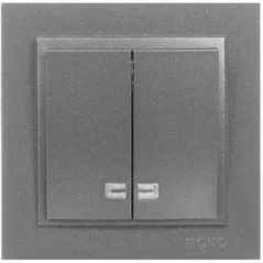 Întrerupător electric Mono Electric Intrerupator 2cl. ilum. antracit Despina