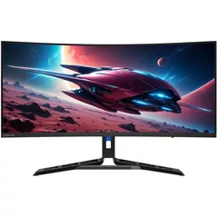 Monitor Lenovo Legion R34w-30 Curved WQHD Gaming Black (67C7GACBEU)