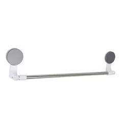 Держатель для полотенец Promstore 55601 Suport prosoape pe ventuze Bathroom 58.5x12cm, alb, metal/plastic