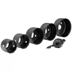 Set de tubulare, bite, duze Makita D-70203 Set 5 carote + adaptor lemn/gips 32-64mm