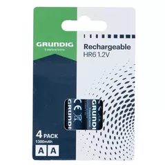 Аккумулятор Grundig 871125242506 Rechargeable Battery AA/LR6 1300mAh 1.2V 4pcs Pack Shrink