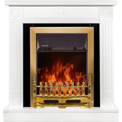 Камин электрический ArtFlame Donald & Galileo gold, 865x820x250 mm, Alb