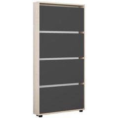 Полка для обуви Mobildor-Lux Leo Slim 90x16x164H cm Sonoma/Anthracite