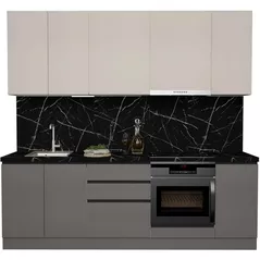 Мебель для кухни ArtFlame GOLA Cream/Stone Grey (2.4 m.l.)