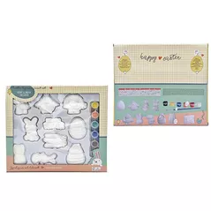 Set de creație Promstore 54878 Set creativ pentru colorat (10 figurine+vopsele)