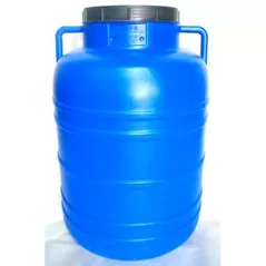 Бидон Uniplast Bidon plastic cu capac 90 L (albastru) H=0.76 m/W=0.40 m