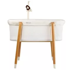 Кроватка BabyGo BGO-4352 Patut cu cadru din lemn si bara de Jucarii Sleepgood Mesh