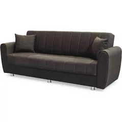 Диван Trendy Manes, extensibila cu lada de depozitare, 215x80x80cm, Maro