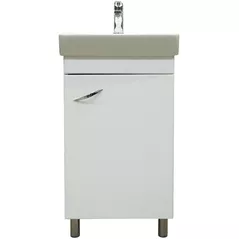 Шкаф под умывальник Bayro Dalas под умыв. Neon 450 универсальный белый мат