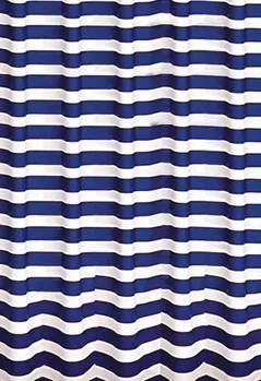 Занавеска для ванной Bisk 06891 PEVA MARINE DARK albastru 180x200