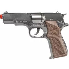 Игрушечное оружие Gonher 3125/0 Pistol politie argintiu (8 gloante), 61605