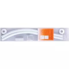 Карниз для ванной miscellaneous 8027A Bara baie din aluminiu, 90x90cm, alba