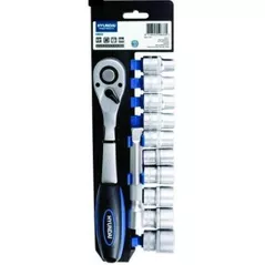 Set de unelte de mână Hyundai HY-59633 Set cheie clichet cu tubulare 1/2 (12buc)