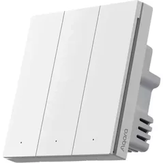 Выключатель электрический Aqara H1 PRO - 3 клавиши (c нулём) квадратный подрозетник, белый (QBKG32LM)