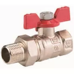 Supapă de închidere Arco 38716 Robinet cu bilă cu olandez, Ø1/2"Fx3/4"M, PN40, TURIA