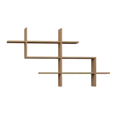 Raft de birou Trendy Halic, Stejar 150x82x22cm, raft de carti