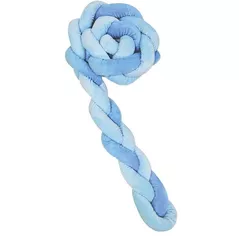 Бортик для кроватки Kikka Boo 41109050139 Protectie laterala impletita Blue, 3 cosite, 180 cm