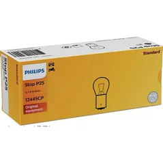 Автомобильная лампа Philips 12445CP стоп-сигнал P25 12V 18W BA15s