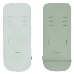 Accesorii pentru cărucior Kikka Boo 31106010108 Husa cu spuma de memorie pentru carucior Leaves Mint