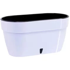 Ghiveci pentru flori Santino Jardiniera Asti 500 (12L, Alb/Negru)
