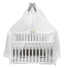 Кроватка PernaMea Baldachin Renaissance Buline Gri (PM.101300/10)