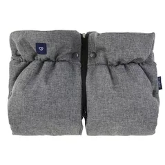 Аксессуар для колясок Zaffiro Муфта wool premium 38 x 26 cm Beige wool premium + melange grey