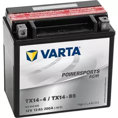 Автомобильный аккумулятор Varta 12AH 200A(EN) клемы 1 (152x88x147) M6 018 AGM YTX14-BS. (512014020K544)