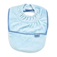 Bavețică BabyJem 375 Baveta cu buzunar Velvet Albastra