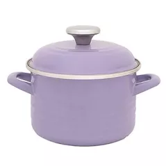 Cratiță Metalac 57054 Cratita emailata Waves Violet 20cm, 4.0L, capac din metal