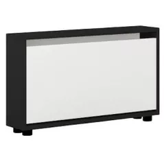 Raft pentru încălțăminte Mobildor-Lux Leo Slim 80x16x47H cm Anthracite/White
