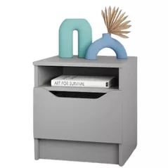 Noptieră MebelStar LILU 40x40x44.5 Grey (MBS-1382)