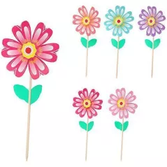 Игрушка Promstore 50699 Вертушка Цветок D26cm ручка 63cm