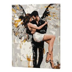 Tablou pe numere Ideyka KHO8657 40x50cm Eco, Salvarea ei cu vopsele metalic extra