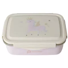 Container alimentare Premaman PRF9R4-CCC-UNQ Lunchbox din metal Unicorn Roz, 850ml