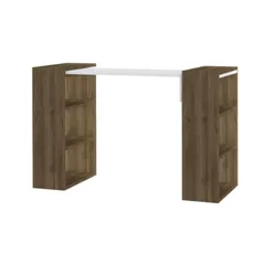 Masă de birou Trendy La indemana, Nuc, Alb (GTR001096)