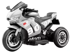 Mașină electrică pentru copii Richi (30740) Motocicleta gri pe acumulator pentru copii (868)
