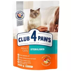 Hrană pentru animale de companie CLUB 4 PAWS 24230978 Hrană uscată Premium, pentru pisici adulte sterilizate, sortiment, 15 x 300 g