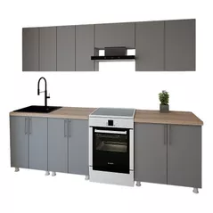 Mobilă pentru bucatarie Smartex (30029) K1 260cm Grafit