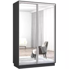 Шкаф Mobildor-Lux Fox uși glisante din oglinzi (140x60x230H cm) Anthracite