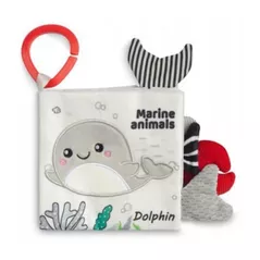 Игрушка-подвеска Sensillo Z-0370 Игрушка плюш-книжка 254 B/W Dolphin