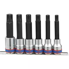 Set de tubulare, bite, duze King Tony 4116PR набор насадок RIBE М9-М16, дл.100мм 1/2", 6 пр.